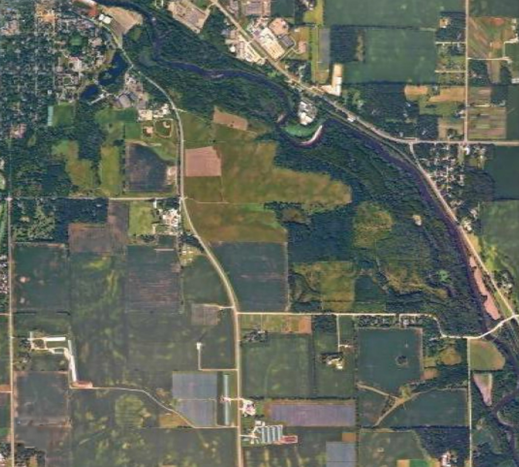 Aerial view of the Arb