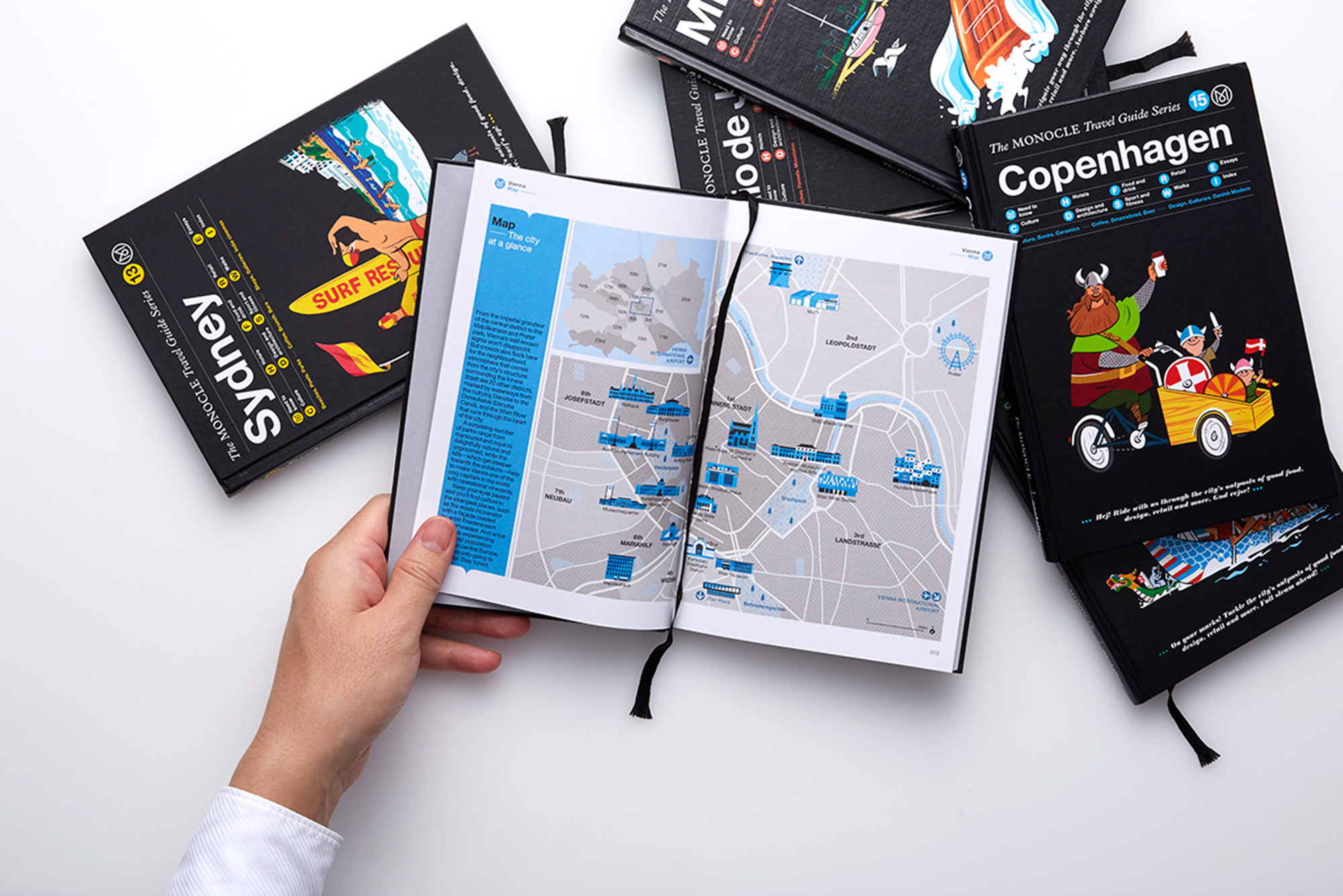 Multiple Monocle Travel guidebooks