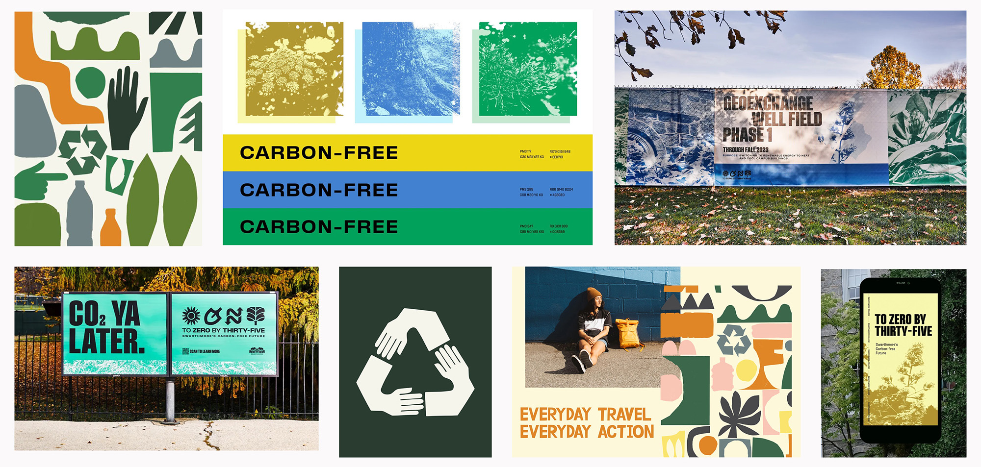 Moodboard of environmental graphics