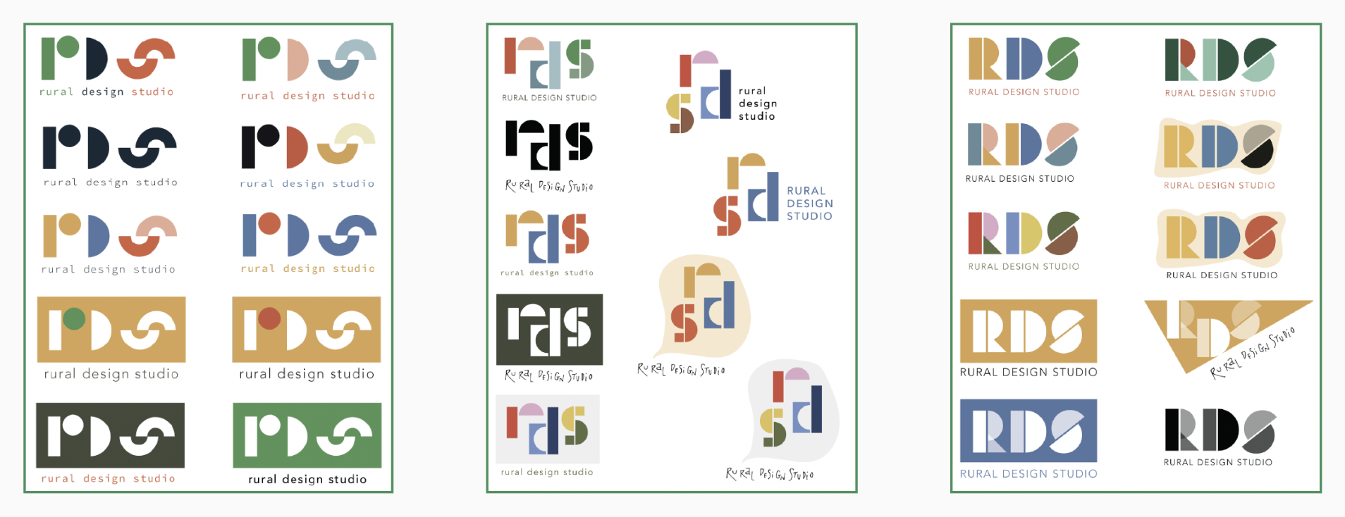 early RDS logo sketches