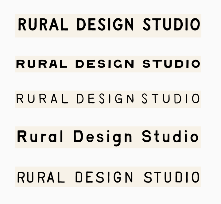 RDS logo type options