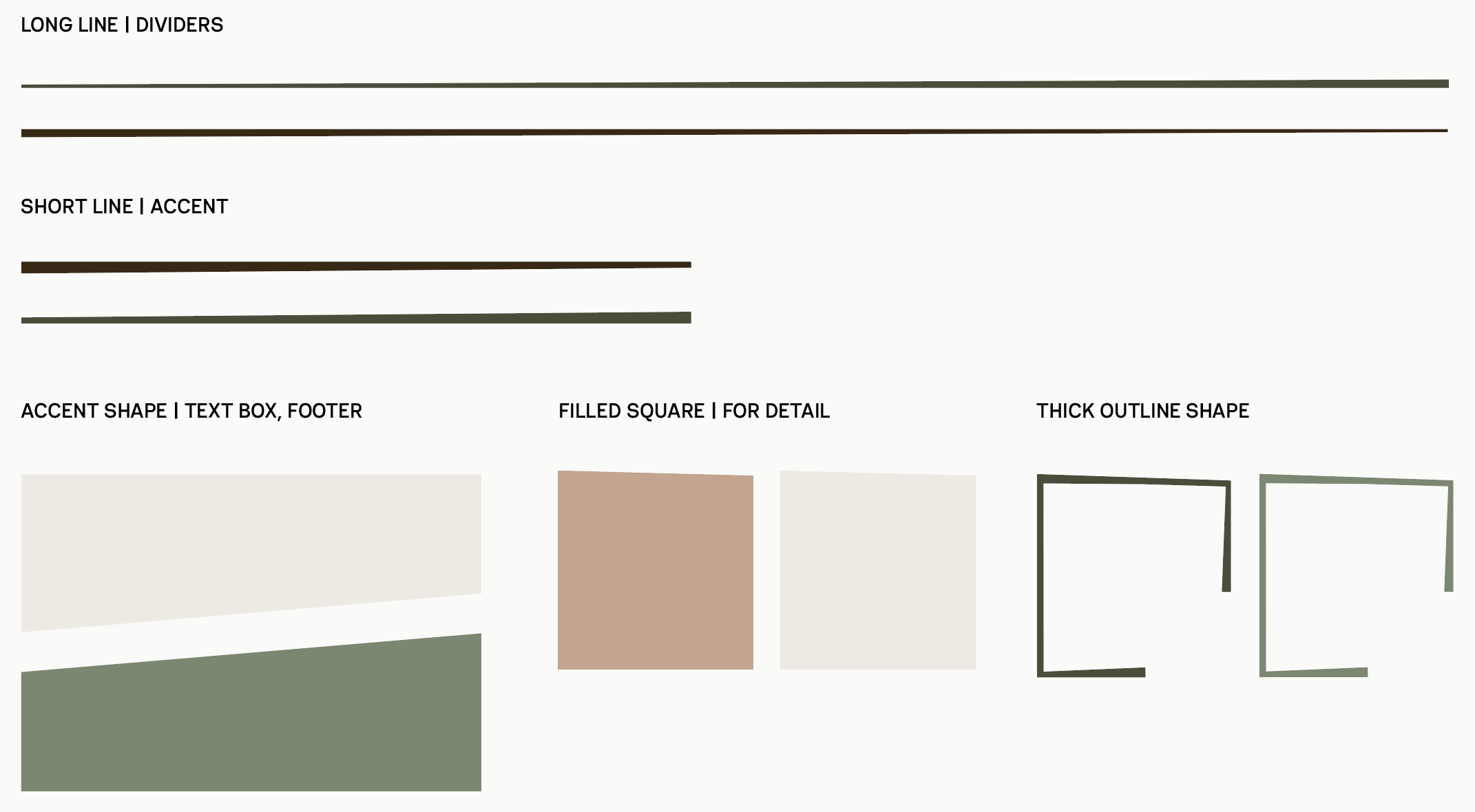 RIAD graphic elements, including lines and shape boxes