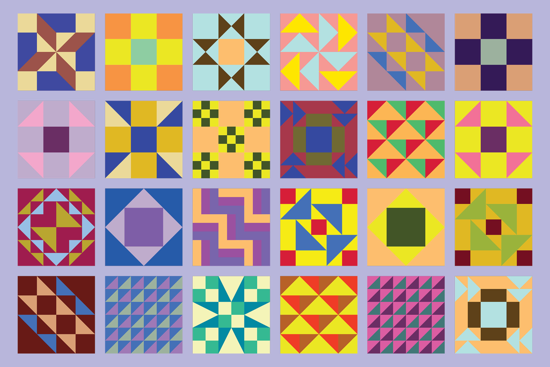 grid of quilt blocks